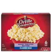 Orville Redenbacher Movie Theater Butter Microwave Popcorn (559.8g) 6 CLASSIC BAGS